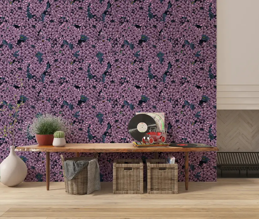 Violet Lilac Garden Wallpaper