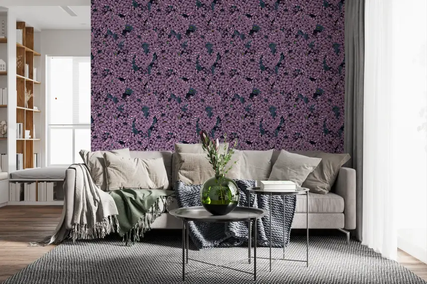 Violet Lilac Garden Wallpaper