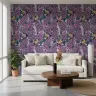 Blue Tit and Lilac Floral Wallpaper 8
