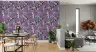 Blue Tit and Lilac Floral Wallpaper 7