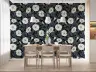Elegant Moonflower Botanical Dark Wallpaper 8