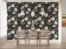 Elegant Moonflower and Sphinx Moth Pattern Wallpaper 8