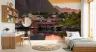 Lofoten Fjord Village Sunset Scenic Wall Mural 6