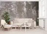 Serene Misty Birch Forest Wall Mural 8