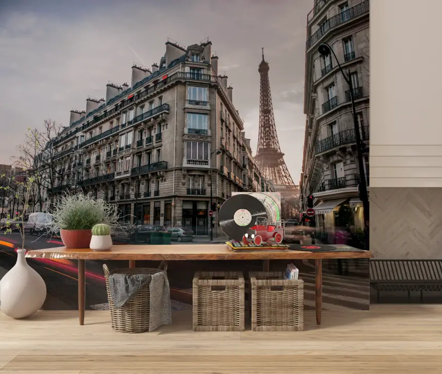 Parisian Evening Flow Wall Mural