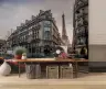 Eiffel Tower View Parisian Cityscape Wall Mural 8