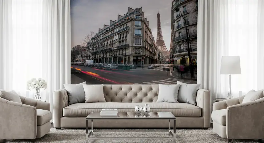 Parisian Evening Flow Wall Mural