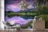 Dramatic Purple Sky Lake Reflection Wall Mural 7