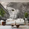 Monochrome London Eye Cityscape Wall Mural 7