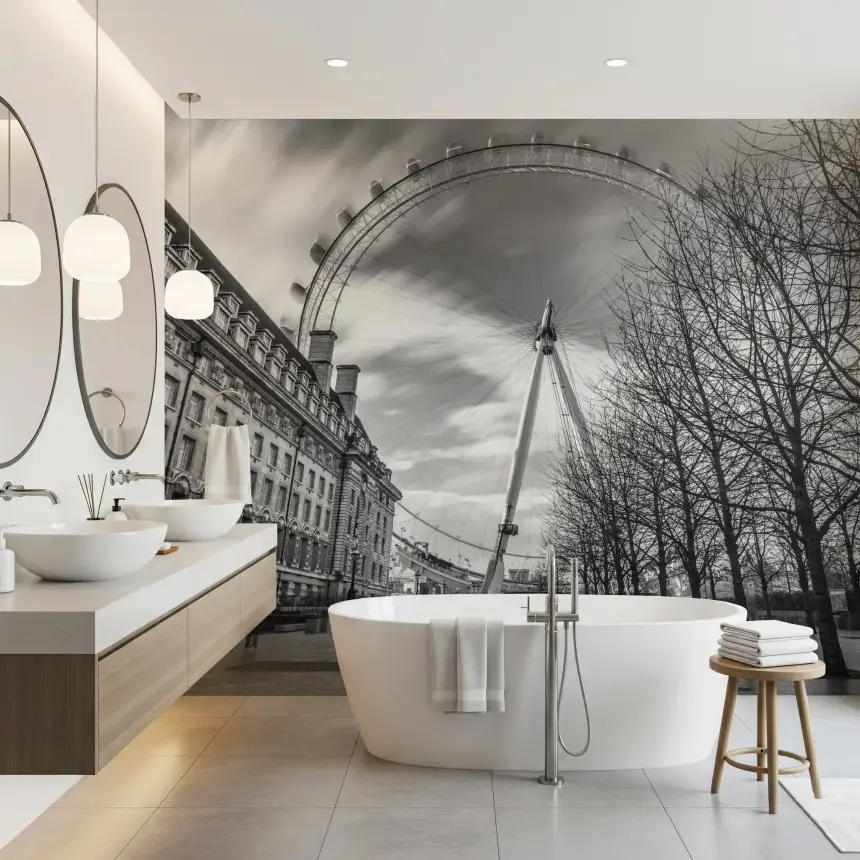 London Eye: Monochrome Majesty Wall Mural