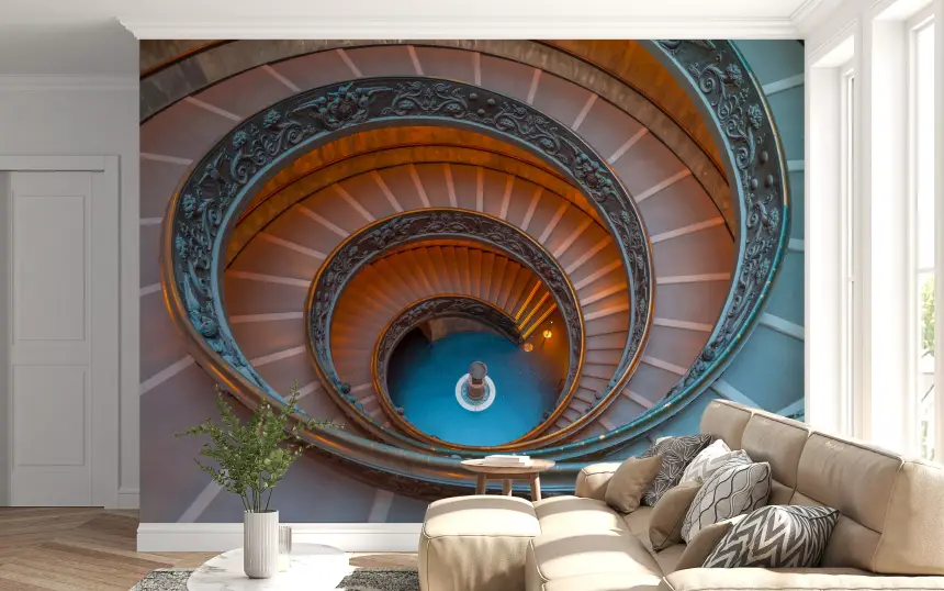 Bramante's Infinite Ascent Wall Mural