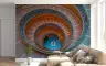 Mesmerizing Spiral Staircase Architectural Wall Mural 6