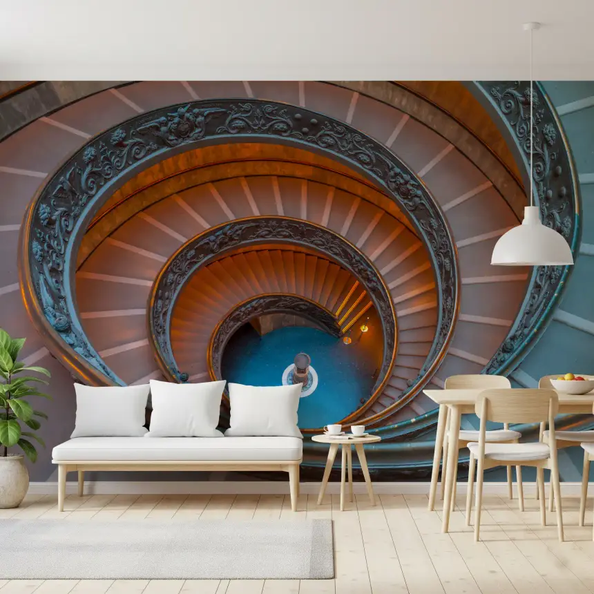 Bramante's Infinite Ascent Wall Mural