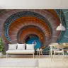 Mesmerizing Spiral Staircase Architectural Wall Mural 7