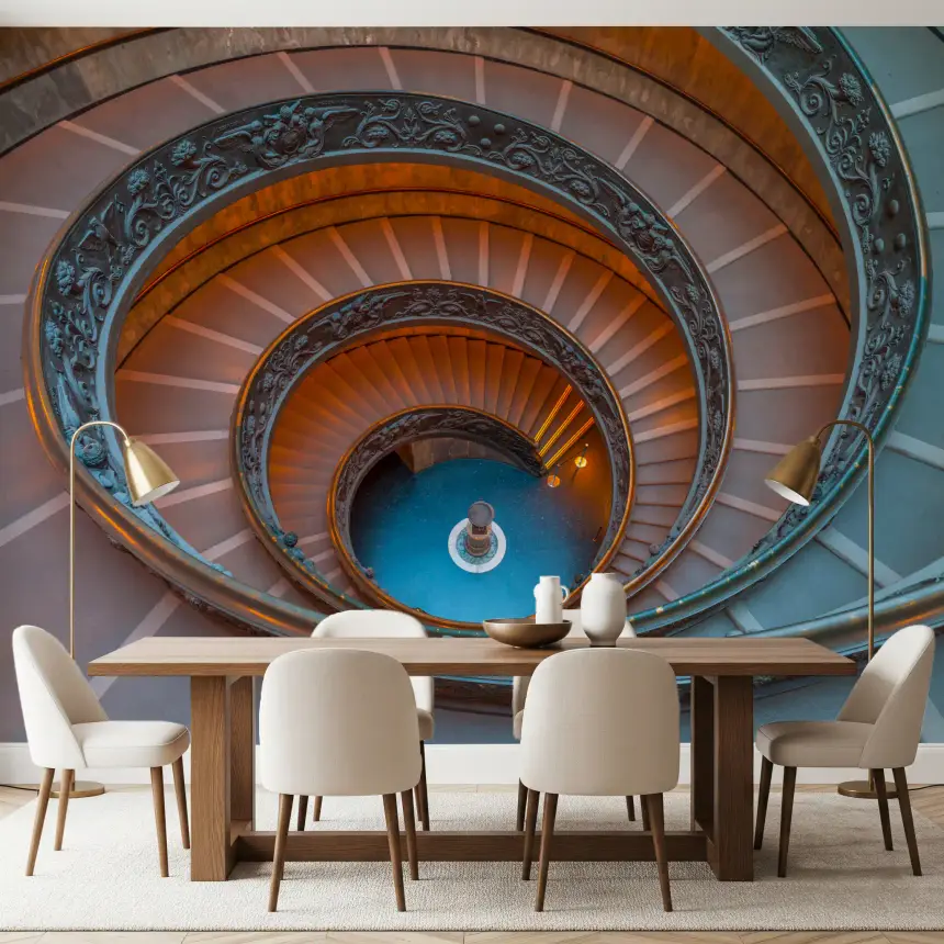 Bramante's Infinite Ascent Wall Mural