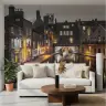 Urban Canal at Twilight Wall Mural 8