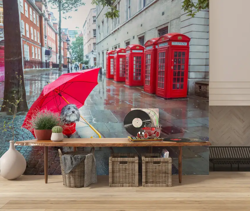 London Calling: a Puddle Pal's Tale Wall Mural