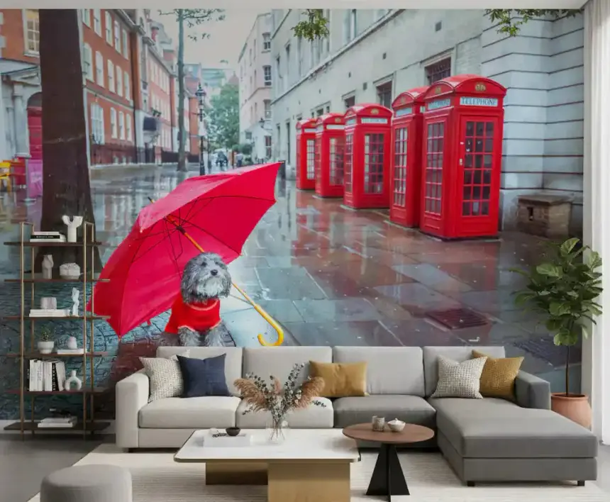 London Calling: a Puddle Pal's Tale Wall Mural
