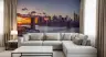 Dramatic New York City Sunset Skyline Wall Mural 7