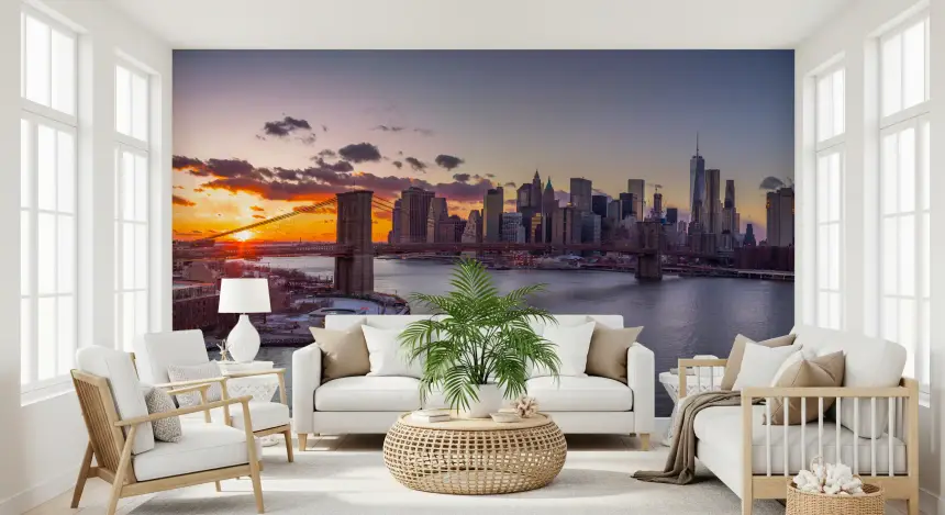 NYC Sunset Grandeur Wall Mural