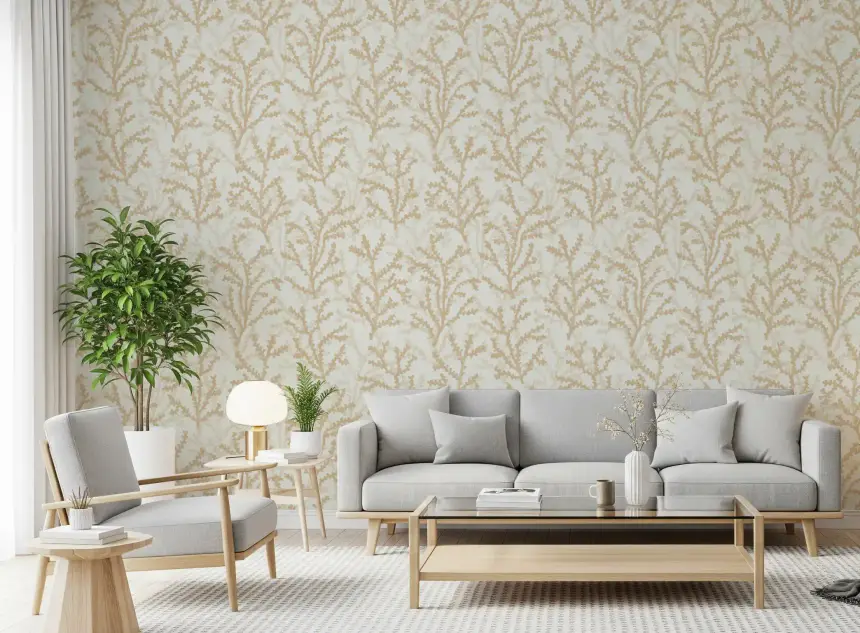 Painted Coraline Sand Wallpaper