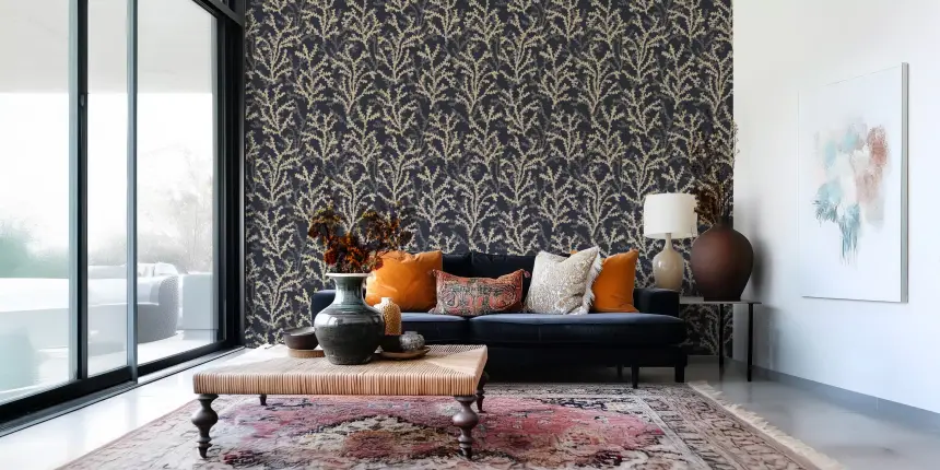 Painted Coraline Sand Dark Wallpaper