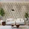 Nordic Folk Bloom Pattern Designer Wallpaper 8