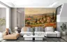 Tuscan Countryside Poppy Fields Wall Mural 8