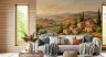 Tuscan Countryside Poppy Fields Wall Mural 6