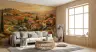 Tuscan Poppy Village Sunset Wall Mural 7
