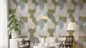 Muted Abstract Contemporary Organic Shapes Wall Mural 7