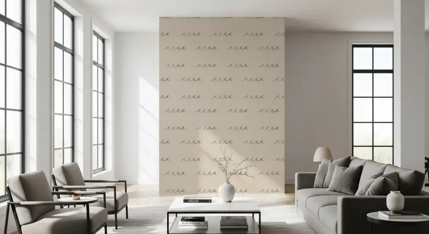 Sand Wave Wallpaper Boho Coastal Wallpaper
