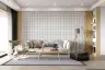 Modern Irregular Grid Pattern Light Blue Wallpaper 8