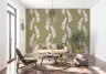 Olive Green Tropical Banana Leaf Wall Mural 8