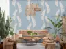 Soft Blue Banana Leaf Wallpaper 6