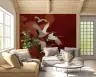 Majestic Cranes on Crimson Cloud Wall Mural 6