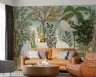 Egrets in Tropical Riverine Landscape Wall Mural 8
