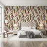 Contemporary Abstract Painted Foliage Wallpaper 7