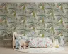 Whimsical Baby Safari Friends Jungle Wallpaper Mural 8