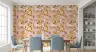 Whimsical Pink Vegetable & Fruit Pattern Wallpaper 7