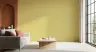 Modern Butter Yellow Linen Texture Wallpaper 8