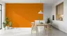 Vibrant Orange Linen Texture Wallpaper 6