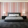 Vertical Stripe Pink and White Wallpaper 8