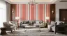 Coral and White Vertical Stripe Wallpaper 8