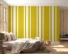 Sunny Mustard and White Vertical Stripe Wallpaper 7