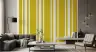 Sunny Mustard and White Vertical Stripe Wallpaper 6