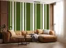 Modern Olive Green Vertical Stripe Wallpaper 7