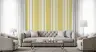Pastel Yellow and White Vertical Stripe Wallpaper 7