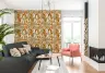 Terracotta Sage Lemon Botanical Wallpaper 8