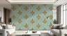 Teal Terracotta Geometric Quatrefoil Wallpaper 7
